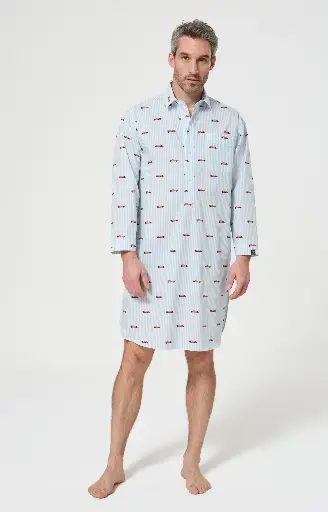 Chemise de nuit ARTHUR "Grand-Père" CGP - Bleu FORME26