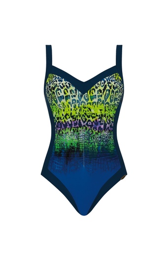 Maillot SUNFLAIR 22011 - Bleu Nuit/Vert 3075