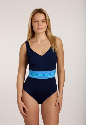 Maillot SUNFLAIR 72041 - Bleu Nuit/Turquoise 3023