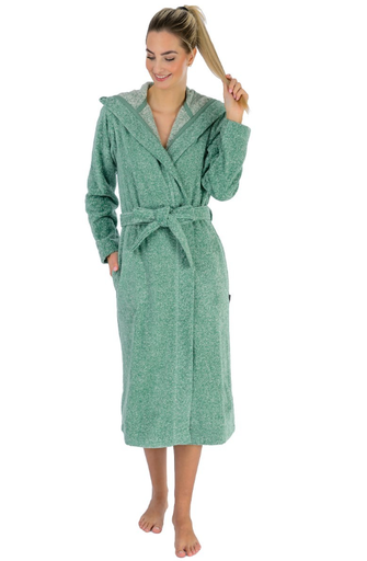Peignoir femme WEWOFASHION "Doux et Câlin" 4630 - Jade