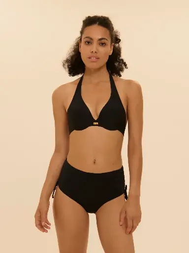 Haut de Bikini triangle avec armatures SIMONE PERELE "Perle" 1EMB42 - Noir 015