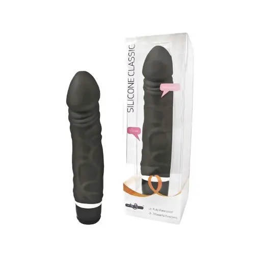 Vibromasseur LOVELY PLANET "Silicone Classic" 9004248 - Noir