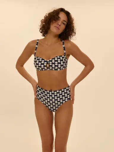 Bas de Bikini culotte taille haute SIMONE PERELE "Magnetic" 1ELB73 - Sailling 161