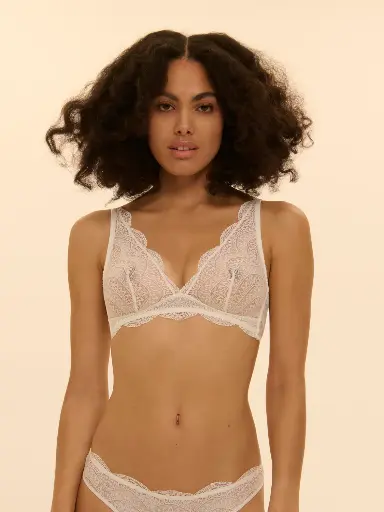 Soutien-gorge triangle sans armatures SIMONE PERELE "Karma" 12V250 - Naturel 030