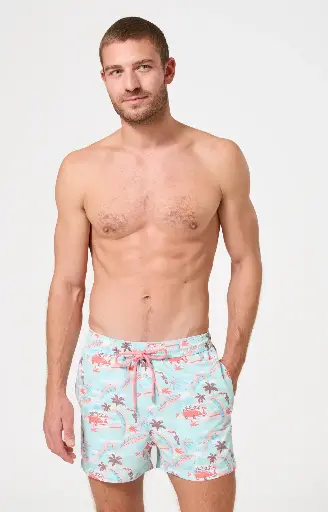 Short de bain ARTHUR BBI VANNE26 "Van Life" - Mint