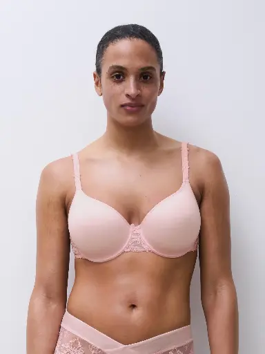 Soutien-gorge mémoire de forme emboitant CHANTELLE "Champs Elysées" C26060 - Pink Cloud E18