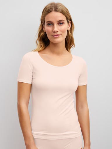 Chemisette court manche CALIDA "Natural Comfort" 14075 - Creole Pink 121