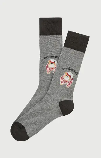 Chaussette homme fantaisie ARTHUR "Ma meilleure vie" 1SO - Gris BDOGH26