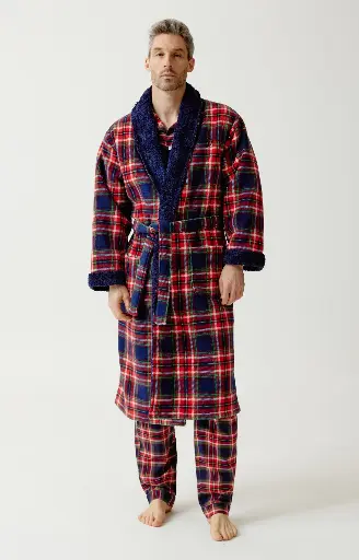 Peignoir homme Polaire ARTHUR "Leon" RPO - Rouge LEONH26