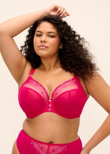 Soutien-gorge avec armatures plongeant spécial poches profondes ELOMI "Matilda" EL8900 - Hot Pink HOK