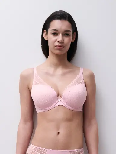 Soutien-gorge avec coques plongeant CHANTELLE EASY FEEL "Norah Chic" C16MNA - Candy 083
