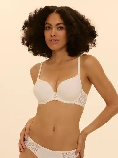 Soutien-gorge coques spacer plongeant SIMONE PERELE "Subtile" 19Y316 - Naturel 030