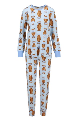 Pyjama dame 95% coton RINGELLA "Ours en Peluche" 6511215 - Bleu 220