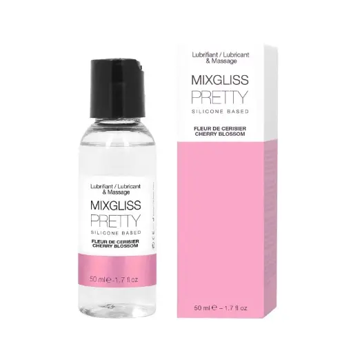 Lubrifiant silicone parfumé MIXGLISS "Pretty" 50ml - Fleur de Cerisier