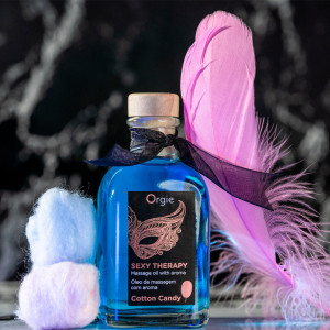 Huile de massage comestible "Sexy Therapy" - Barbe à Papa